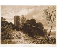 PMEFGJDPE Dipinti Famosi Arte su Tela Pittura Astratta Winchelsea Sussex del 'libro de estudios' grabado por Jc Easling por Mallord William Turner per Decorazioni per la Casa 60x90cm