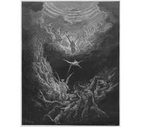 PMEFGJDPE Dipinti Famosi Poster Murale Poster Parete Quadri Biblia el Juicio Final de Gustave Dore per la Decorazione Domestica dell'ufficio 60x90cm