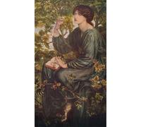 PMEFGJDPE Dipinti Famosi Poster Murale Poster Parete Quadri Day Dreams de Dante Gabriel Charles Rossetti per la Decorazione Domestica dell'ufficio 60x90cm