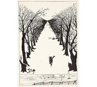 PMEFGJDPE Dipinti Famosi Poster Murale Poster Parete Quadri El gato que caminaba de Rudyard per la Decorazione Domestica dell'ufficio 60x90cm