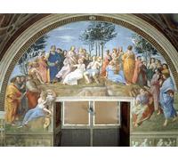 PMEFGJDPE Dipinti Famosi Poster Murale Poster Parete Quadri El Parnaso de Raffaello Sanzio Raphael per la Decorazione Domestica dell'ufficio 60x90cm
