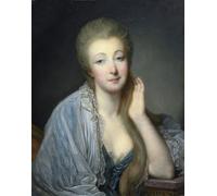PMEFGJDPE Dipinti Famosi Poster Murale Poster Parete Quadri Jeanne Becu Comtesse Du Barry de Jean Baptiste Greuze per la Decorazione Domestica dell'ufficio 60x90cm
