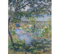 PMEFGJDPE Dipinti Famosi Poster Murale Poster Parete Quadri La terraza de Vétheuil de Claude Monet per la Decorazione Domestica dell'ufficio 60x90cm