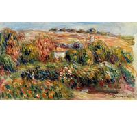 PMEFGJDPE Dipinti Famosi Poster Murale Poster Parete Quadri Paisaje en Provenza Pintura de Pierre Auguste Renoir per la Decorazione Domestica dell'ufficio 60x90cm