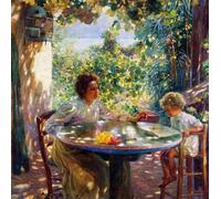 PMEFGJDPE Dipinti Famosi Poster Murale Poster Parete Quadri Primeras lecturas de Plinio Nomellini per la Decorazione Domestica dell'ufficio 60x90cm