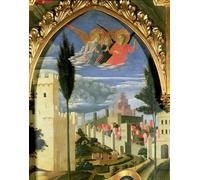 PMEFGJDPE Dipinti Famosi Poster Murale Poster Parete Quadri Retablo de Santa Trinita Ángeles en duelo Tempera de oro sobre Fra Angelico per la Decorazione Domestica dell'ufficio 60x90cm