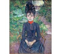 PMEFGJDPE Dipinti Famosi Poster Murale Poster Parete Quadri Retrato de Justine Dieuhl por Henri De Toulouse Lautrec per la Decorazione Domestica dell'ufficio 60x90cm