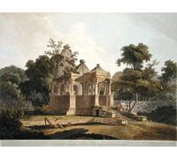 PMEFGJDPE Dipinti Famosi Poster Murale Poster Parete Quadri un antiguo templo hindú en el fuerte de Rotas Bahar por un artista famoso per la Decorazione Domestica dell'ufficio 60x90cm