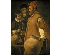 PMEFGJDPE Dipinti Famosi Stampa Pittura Arte Murale Della Pittura El Aguador de Sevilla de Diego Velázquez per L'arredamento del Soggiorno 60x90cm