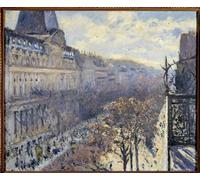 PMEFGJDPE Dipinti Famosi Stampa Pittura Arte Murale Della Pittura el Boulevard Des Italians en París de Gustave Caillebotte per L'arredamento del Soggiorno 60x90cm