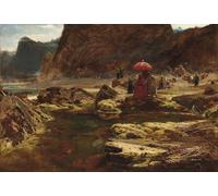 PMEFGJDPE Dipinti Famosi Stampa Pittura Arte Murale Della Pittura el sultán y su campamento de albert goodwin per L'arredamento del Soggiorno 60x90cm