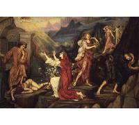 PMEFGJDPE Dipinti Famosi Stampa Pittura Arte Murale Della Pittura el valle de las sombras de evelyn de mrgans per L'arredamento del Soggiorno 60x90cm