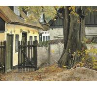 PMEFGJDPE Dipinti Famosi Stampa Pittura Arte Murale Della Pittura El viejo castaño en la puerta de Laurits Andersen per L'arredamento del Soggiorno 60x90cm
