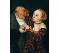 PMEFGJDPE Dipinti Famosi Stampa Pittura Arte Murale Della Pittura el viejo y la de lucas the elder cranach per L'arredamento del Soggiorno 60x90cm