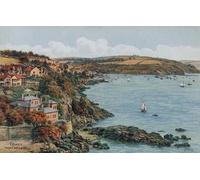 PMEFGJDPE Dipinti Famosi Stampa Pittura Arte Murale Della Pittura Fowey de Castle Hill de Alfred Robert Quinton per L'arredamento del Soggiorno 60x90cm