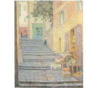 PMEFGJDPE Dipinti Famosi Stampa Pittura Arte Murale Della Pittura la boutique italiana de Henri Le Sidaner per L'arredamento del Soggiorno 60x90cm