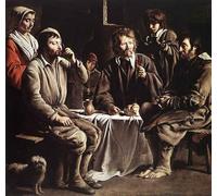 PMEFGJDPE Dipinti Famosi Stampa Pittura Arte Murale Della Pittura la comida campesina Louis Le Nain per L'arredamento del Soggiorno 60x90cm