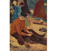 PMEFGJDPE Dipinti Famosi Stampa Pittura Arte Murale Della Pittura la playa de Edward Southall per L'arredamento del Soggiorno 60x90cm