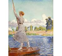 PMEFGJDPE Dipinti Famosi Stampa Pittura Arte Murale Della Pittura la regata de Byam Liston Shaw per L'arredamento del Soggiorno 60x90cm