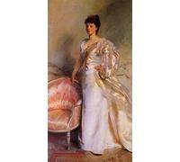 PMEFGJDPE Dipinti Famosi Stampa Pittura Arte Murale Della Pittura La señora George Swinton de John Singer Sargent per L'arredamento del Soggiorno 60x90cm