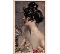 PMEFGJDPE Dipinti Famosi Stampa Pittura Arte Murale Della Pittura Perfil de unamorena con el pelo recogido en un moño de Giovann per L'arredamento del Soggiorno 60x90cm