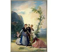 PMEFGJDPE Dipinti Famosi Stampa Pittura Arte Murale Della Pittura Pintura Primavera de Francisco De Goya per L'arredamento del Soggiorno 60x90cm
