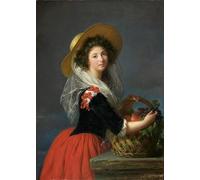 PMEFGJDPE Dipinti Famosi Stampa Pittura Arte Murale Della Pittura Retrato de Marie Gabrielle De Gramont por Louise Elisabeth Vigée Le Brun per L'arredamento del Soggiorno 60x90cm