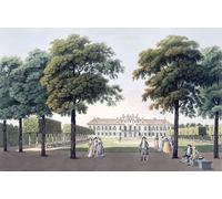 PMEFGJDPE Dipinti Famosi Stampa Pittura Arte Murale Della Pittura Vista del castillo del placer en Hetzendorf por Laurenz Janscha per L'arredamento del Soggiorno 60x90cm