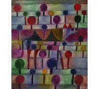 PMEFGJDPE Dipinti Famosi Stampa Tela Poster Artistico Poster Camello en un paisaje rítmico de árboles de Paul Klee per L'arredamento Della Camera da Letto 60x90cm