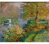 PMEFGJDPE Dipinti Famosi Stampa Tela Poster Artistico Poster el barco taller de Claude Monet per L'arredamento Della Camera da Letto 60x90cm