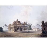 PMEFGJDPE Dipinti Famosi Stampa Tela Poster Artistico Poster el mausoleo de Makhdum Shah Daulat Maner Bihar por un artista famoso per L'arredamento Della Camera da Letto 60x90cm