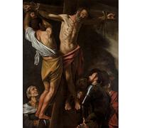 PMEFGJDPE Dipinti Famosi Stampa Tela Poster Artistico Poster la Crucifixión de San Andrés de Caravaggio per L'arredamento Della Camera da Letto 60x90cm