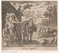 PMEFGJDPE Dipinti Famosi Stampa Tela Poster Artistico Poster la edad de plata de antonio tempesta per L'arredamento Della Camera da Letto 60x90cm