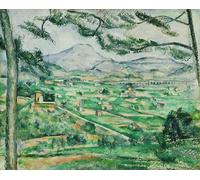 PMEFGJDPE Dipinti Famosi Stampa Tela Poster Artistico Poster Mont Sainte Victoire de Paul Cézanne per L'arredamento Della Camera da Letto 60x90cm