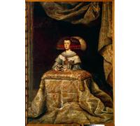 PMEFGJDPE Dipinti Famosi Stampa Tela Poster Artistico Poster Retrato de Marianne de Austria en Oración por Diego Rodriguez De Y Velazquez per L'arredamento Della Camera da Letto 60x90cm