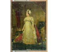 PMEFGJDPE Dipinti Famosi Stampa Tela Poster Artistico Poster Retrato de Marie-therese-charlotte De France Duchesse D angouleme por Antoine Jean Gros per L'arredamento Della Camera da Letto 60x90cm