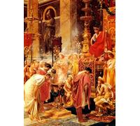 PMEFGJDPE Dipinti Famosi Stampa Tela Poster Artistico Poster Rindiendo homenaje al emperador de Alessandro Pigna per L'arredamento Della Camera da Letto 60x90cm