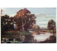 PMEFGJDPE Famoso Arte Stampa Tela Stampa di Immagini Tela el río Cherwell debajo de los parques de William Matthison per la Decorazione Della Parete 60x90cm