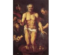 PMEFGJDPE Famoso Arte Stampa Tela Stampa di Immagini Tela La muerte de Séneca de Peter Paul Rubens per la Decorazione Della Parete 60x90cm