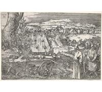 PMEFGJDPE Famoso Arte Stampa Tela Stampa di Immagini Tela Paisaje con el cañón de Albrecht Dürer per la Decorazione Della Parete 60x90cm