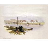 PMEFGJDPE Famoso Arte Stampa Tela Stampa di Immagini Tela Ruinas de Luxor de David Roberts per la Decorazione Della Parete 60x90cm