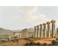 PMEFGJDPE Famoso Arte Stampa Tela Stampa di Immagini Tela Ruinas de un acueducto cerca de Éfeso por Mayer per la Decorazione Della Parete 60x90cm
