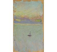 PMEFGJDPE Famoso Arte Stampa Tela Stampa di Immagini Tela Velero en el mar de Wassily Kandinsky per la Decorazione Della Parete 60x90cm