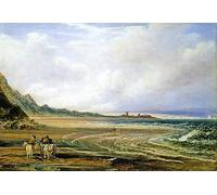 PMEFGJDPE Famoso Arte su Tela Pittura Astratta Camber Sands de Peter De Wint per Decorazioni per la Casa 60x90cm