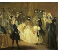 PMEFGJDPE Famoso Arte su Tela Pittura Astratta el casino de pietro longhi per Decorazioni per la Casa 60x90cm