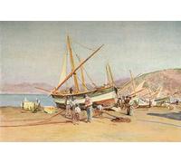 PMEFGJDPE Famoso Arte su Tela Pittura Astratta el Strand en Sestri Levante por Walter Frederick Roofe Tyndale per Decorazioni per la Casa 60x90cm