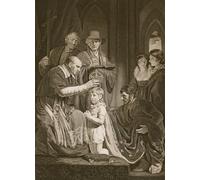 PMEFGJDPE Famoso Arte su Tela Pittura Astratta la coronación de Enrique VI por John Opie per Decorazioni per la Casa 60x90cm