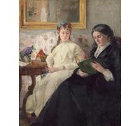 PMEFGJDPE Famoso Arte su Tela Pittura Astratta la madre y la hermana del artista de Berthe Morisot per Decorazioni per la Casa 60x90cm
