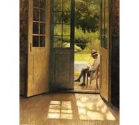 PMEFGJDPE Famoso Arte su Tela Pittura Astratta La puerta abierta de Peter Vilhelm Ilsted per Decorazioni per la Casa 60x90cm