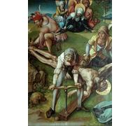PMEFGJDPE Famoso Arte su Tela Pittura Astratta Políptico de los siete dolores Cristo clavado en la cruz de Alberto Durero per Decorazioni per la Casa 60x90cm